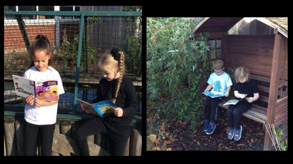Woods_Bank's tweet photo. Year 2 exploring unusual places that they like to read. Which one is your favourite? Is there somewhere unusual you could read at home? #experiencelessons #readingforpleasure @ElliotFndtn @pedgerton71 https://t.co/zFWU8yyv5b