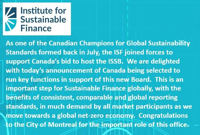 Institute for Sustainable Finance tweet media