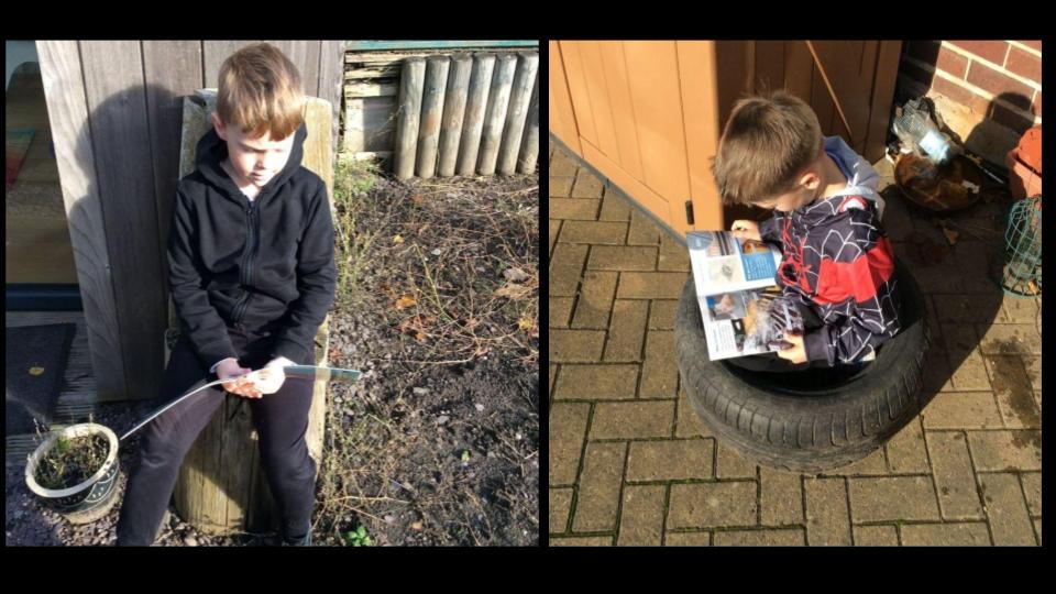 Woods_Bank's tweet photo. Year 2 exploring unusual places that they like to read. Which one is your favourite? Is there somewhere unusual you could read at home? #experiencelessons #readingforpleasure @ElliotFndtn @pedgerton71 https://t.co/zFWU8yyv5b