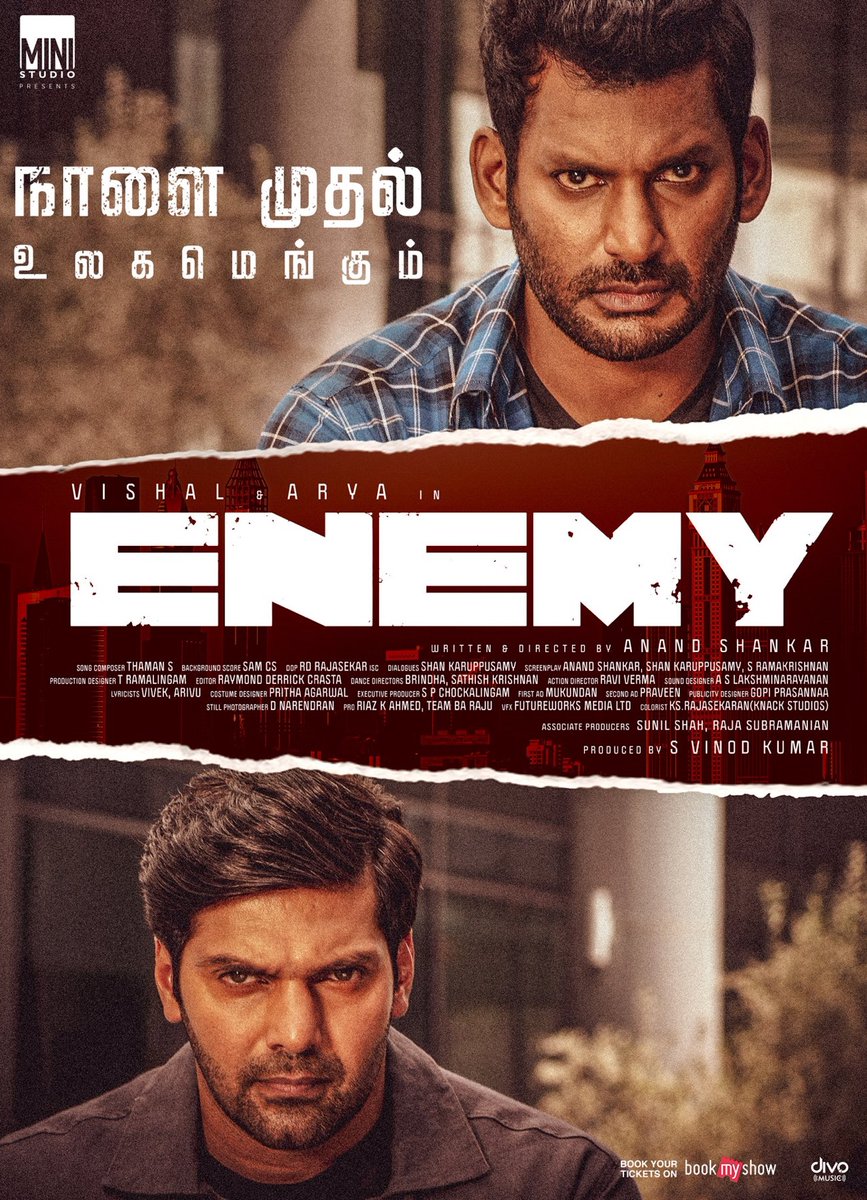 FEMIInternatio2's tweet photo. We request everyone to watch #Enemy only on theaters. If any pirated copies you find please report us on femifilmprotection@gmail.com #SupportEnemyOnlyOnTheaters #SayNoToPiracy 

@vinod_offl @ministudiosllp @VishalKOfficial @arya_offl https://t.co/kuooLWGcWX