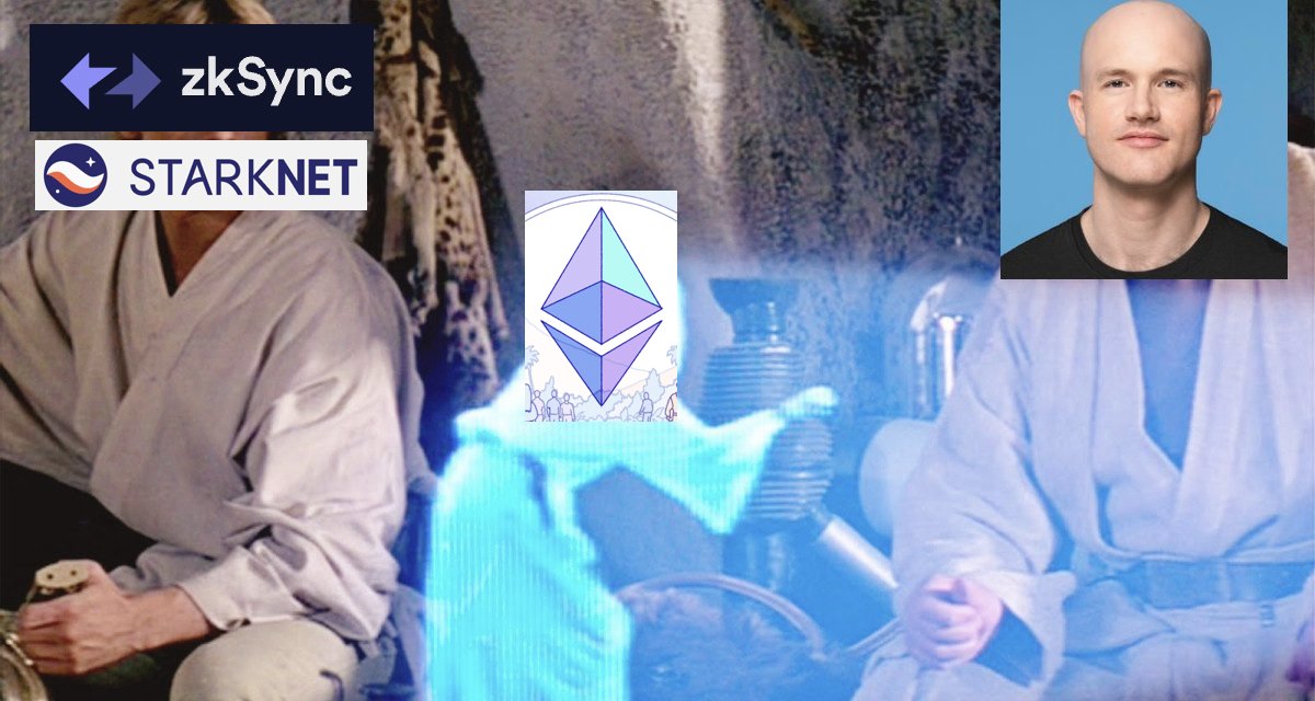 ryanberckmans's tweet photo. 🚨PSA: Ethereum needs Coinbase to urgently prioritize deposits/withdrawals for zkSync and StarkNet🚨@brian_armstrong

It's because zk-rollups with off-chain data are how Ethereum reaches millions of users in 2022. But, rn the L2s are ahead of the onramps.

Help us, Coinbase!❤️ https://t.co/BxYUEdVqkY