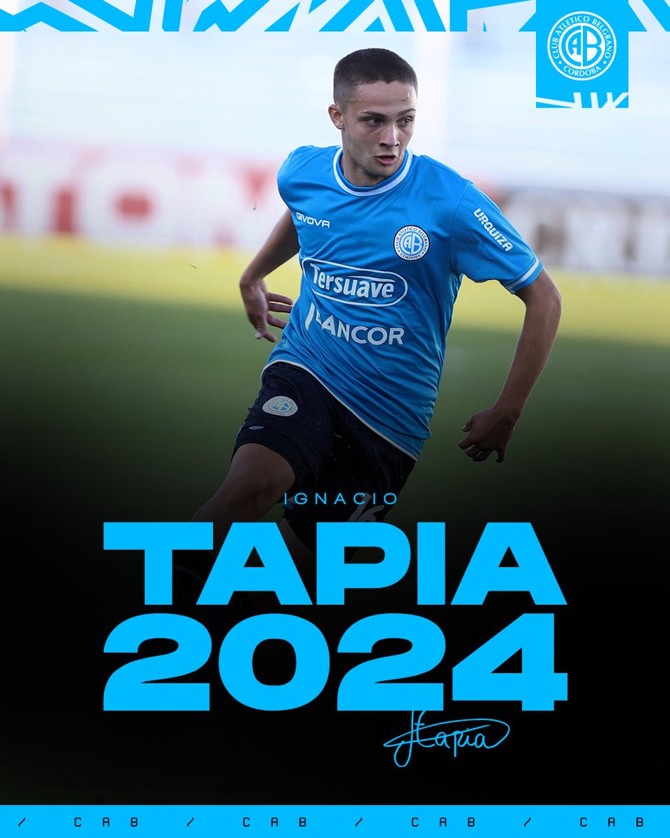 🖊 ¡Ignacio Tapia firmó hoy su primer contrato profesional con #Belgrano!

🤝 El volante ofensivo categoría 2004 permanecerá vinculado a nuestra institución hasta el 31 de diciembre del 2024.

¡Felicitaciones, Nacho! 👏

👇
bit.ly/3k3WILV
