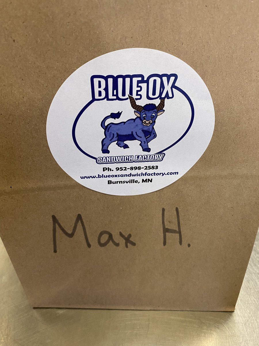 BlueOxSandwich's tweet photo. @maxhoma23 didn’t know you were in Minnesota! Is this you trying our sandwich shop?? https://t.co/EqAFCZ373g