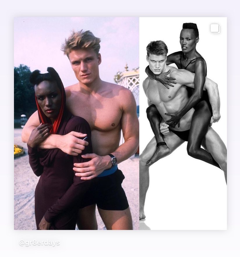 Happy 64th birthday Dolph Lundgren. He used to date Grace Jones in the 80s. 
