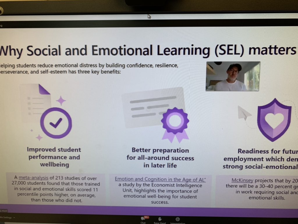 BavisMichelle's tweet photo. Realistic and inspiring presentation by Mark Sparvell.  These slides say it all.  Be kind to one another.  #SEL #deeplearninglab @mpipanthers @NLESDCA https://t.co/lQjY2UUugu