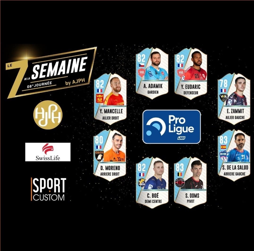 NOTICIA | El español <a href="/sergiodelasalud/">sergio de la salud</a> ha sido elegido mejor lateral derecho de la 8ªjornada de la <a href="/Proligue/">Proligue</a> francesa.