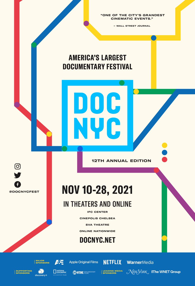 🎉 The 12th annual edition of <a href="/DOCNYCfest/">DOC NYC</a> is right around the corner! The largest documentary festival in the country returns Nov 10-28 with more than 200 films and events screening in NYC theaters AND online. Check out the film lineup and get tickets at docnyc.net.