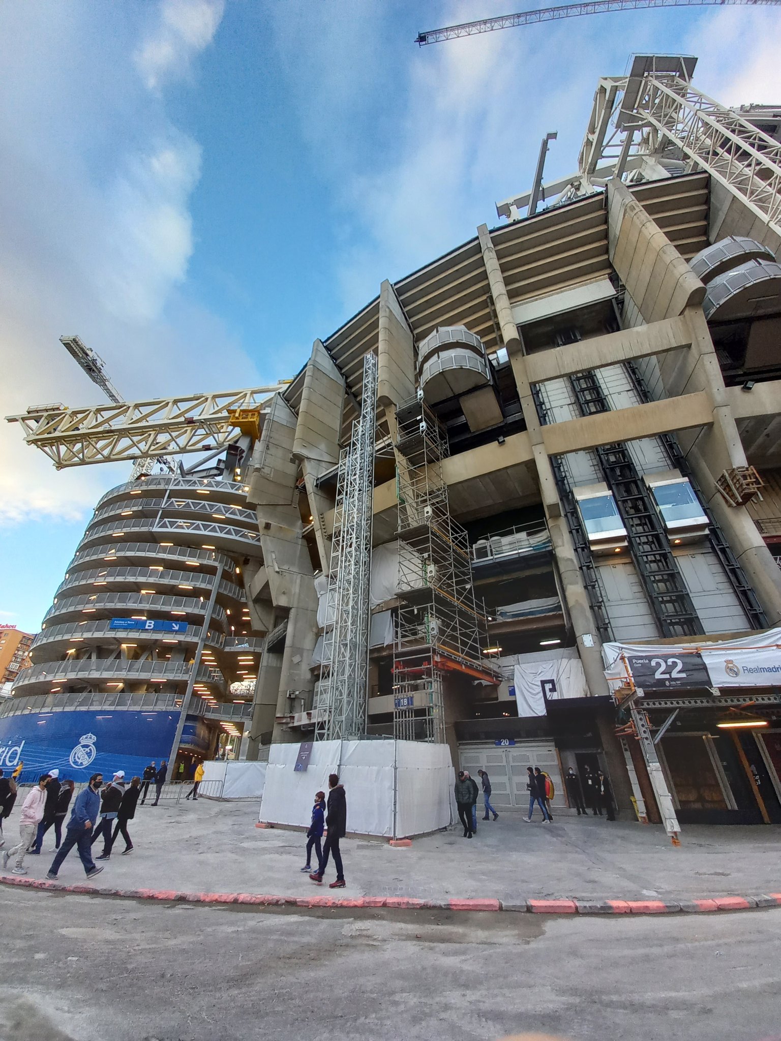 Real Madrid New Stadium: Construction going on at the Santiago Bernabeu