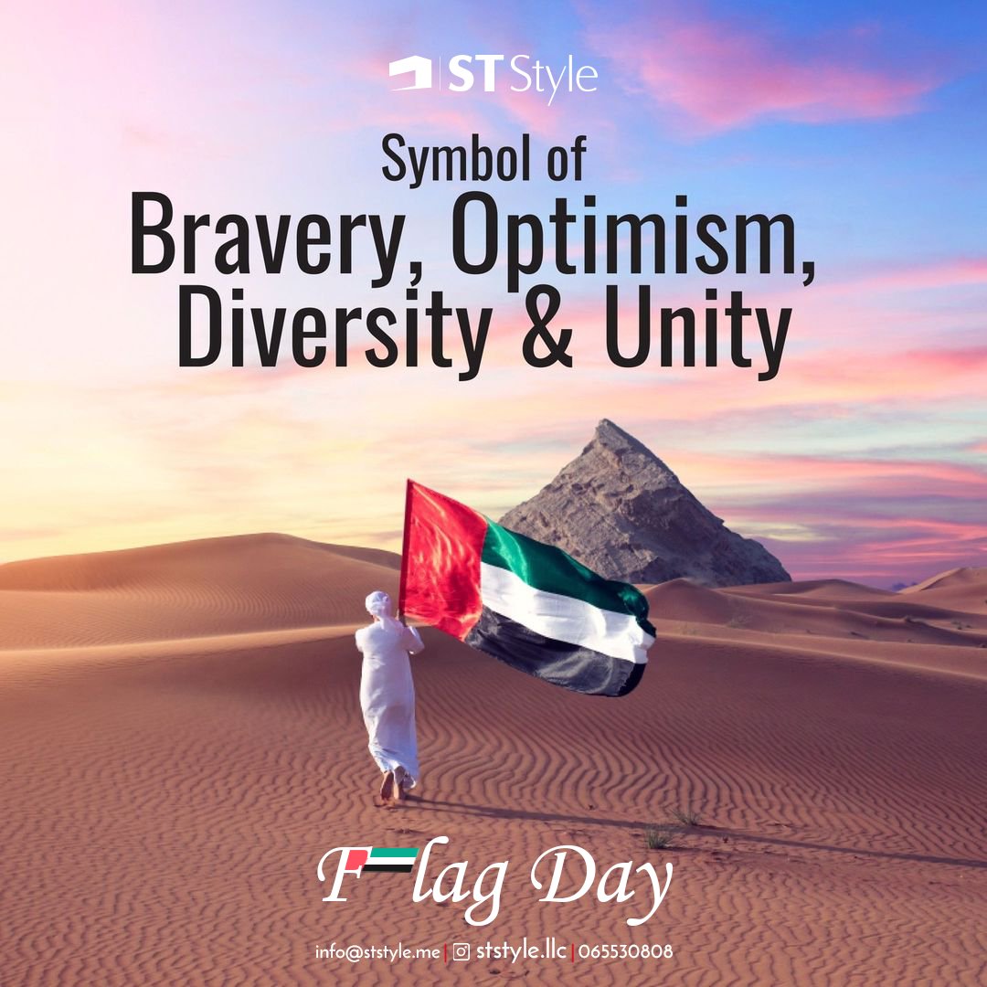 style_llc's tweet photo. 03 . NOV |  UAE Flag Day

JUSTICE, PEACE, TOLERANCE, POWER and MODERATION... for all what UAE flag represents and more, Happy Flag Day!
.
.
.
.
#flagday #flagday🇦🇪 #flagday2021 #flagdayuae #UAE #dubai https://t.co/wdPtVAOqt9