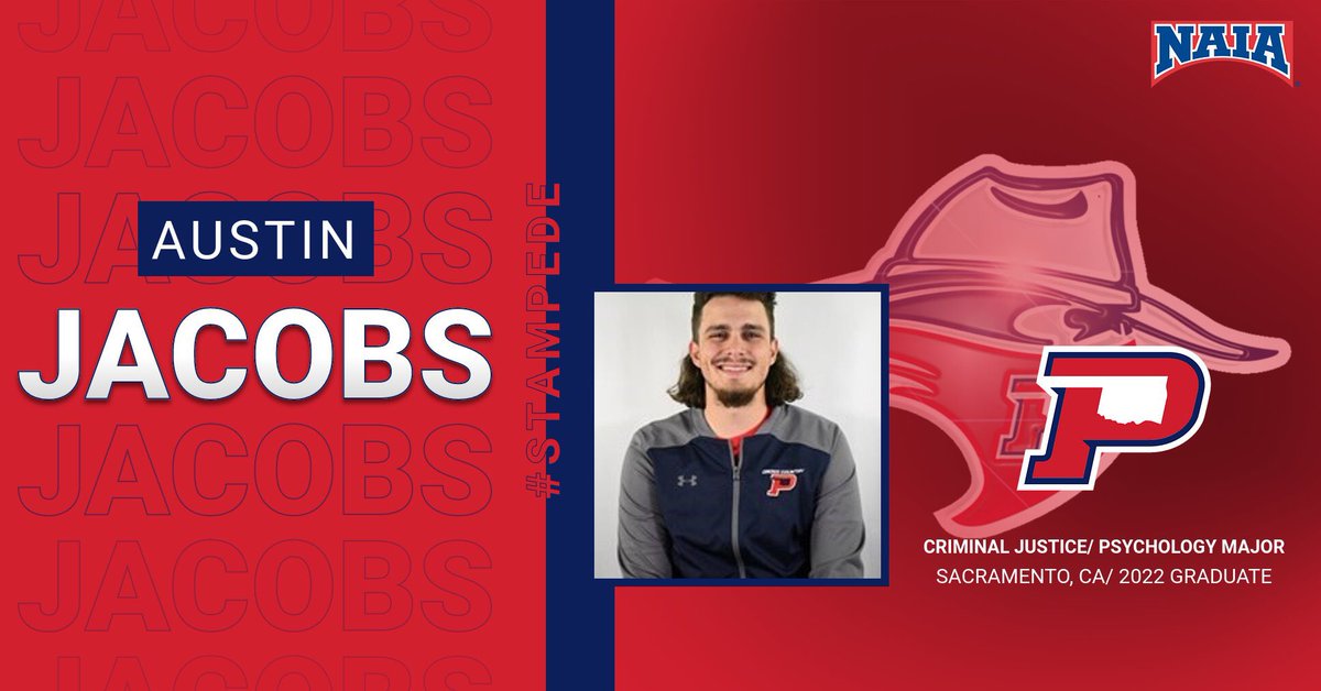 🚨SENIOR SPOTLIGHT🚨
Today’s senior spotlight is Austin Jacobs. Austin is a Criminal Justice and Psychology Major. After he graduates he aspires to pursue a career in therapy, specializing in PTSD recovery. Best of luck <a href="/_Austin77/">Austin⚾️</a> ! #stampede
