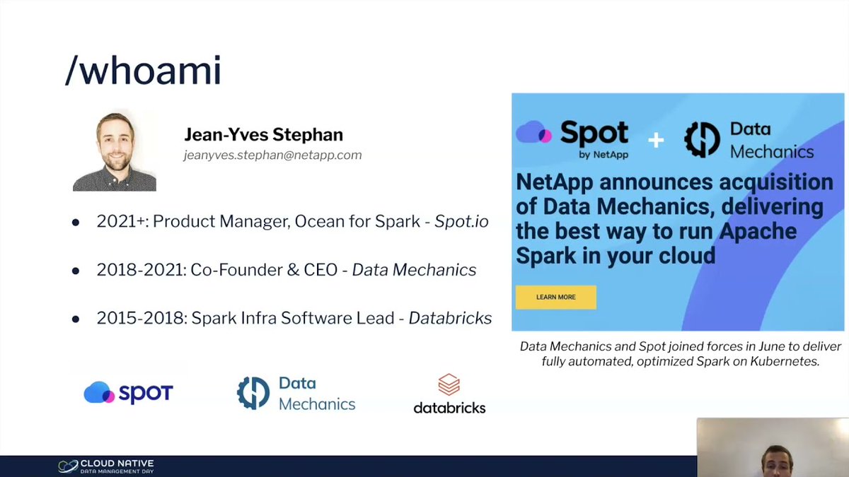 In this session, Jean-Yves Stephan <a href="/JyStephan/">Jean-Yves Stephan</a>, PM of Ocean for Spark <a href="/NetApp/">NetApp</a> shows concrete technical tips and examples that you can leverage to be successful with Spark-on-Kubernetes. hubs.la/H0ZRf_x0