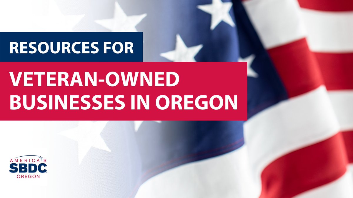 <a href="/SBAgov/">SBA</a> data shows that veterans are 45% more likely to be self-employed than non-veterans.

To learn more about benefits available to veteran-owned businesses in Oregon, visit 
buff.ly/3vEE1Di.

#AmericasSBDC #OregonSBDC #NationalVeteransSmallBusinessWeek