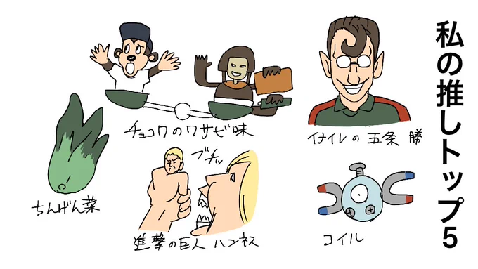 私の推しトップ5 

#いい推しの日 