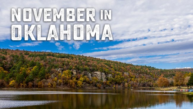 OKTourismWorks's tweet image. November in #Oklahoma! From historical re-enactments to holiday celebrations, this month is packed with fun fall events! travelok.la/November2021Ev…