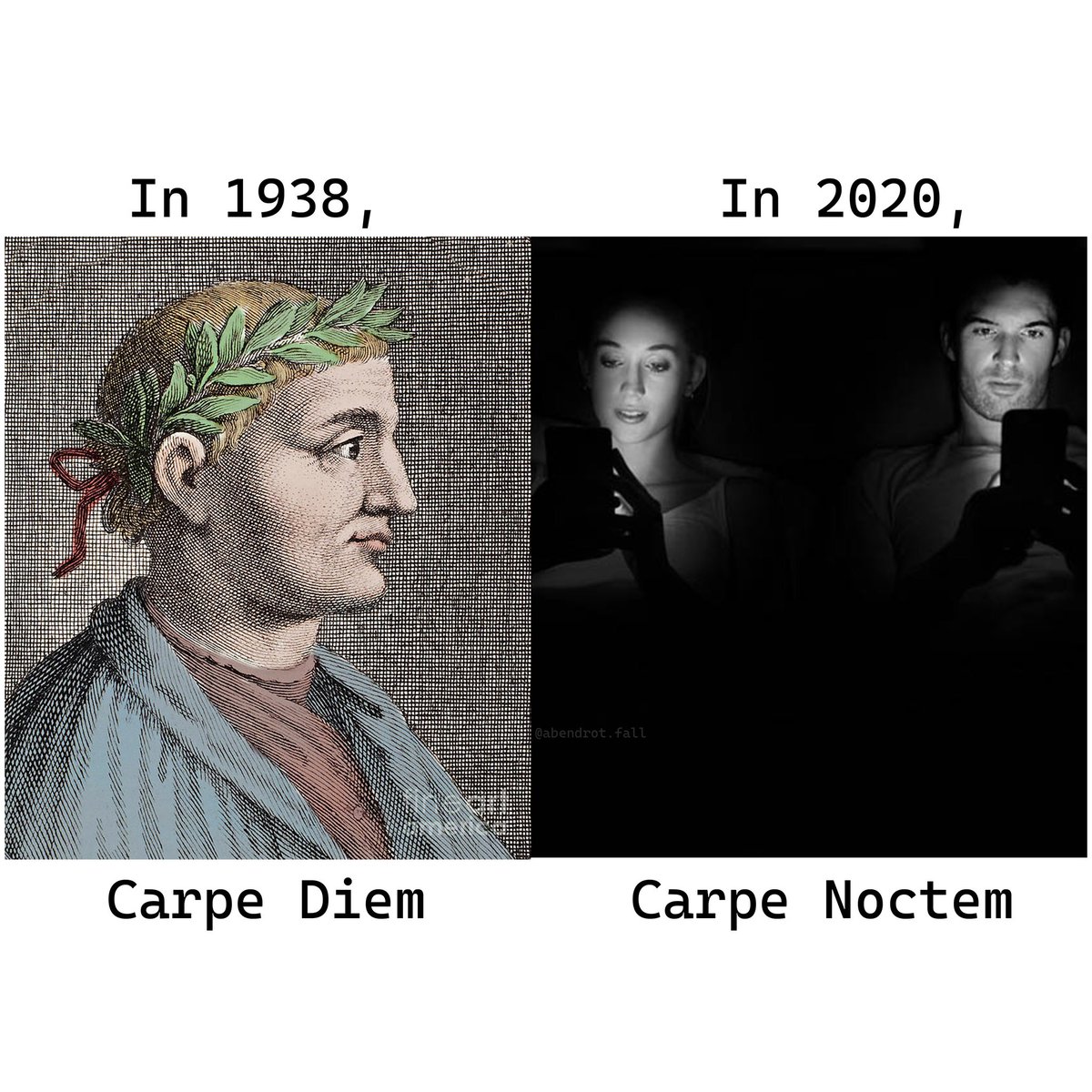 abendrot_fall's tweet photo. dk, generation gap or weather demand!!!!

#horace 
#latinmeme https://t.co/AeY37TJhWc