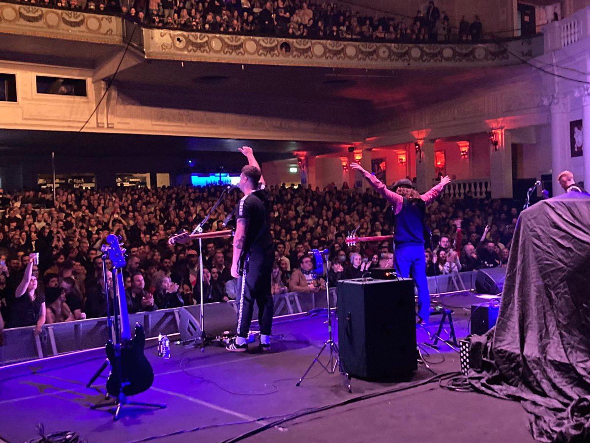 Brixton academy last night! Remember our new single comes out at midnight tonight people x x #kasabian #brixtonacademy