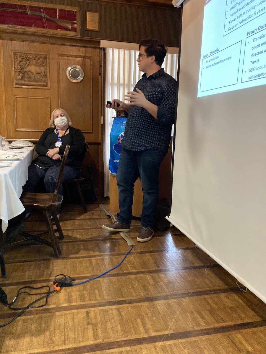 RotaryKW1's tweet photo. A great talk today from @SeanCampbellWR @UnionCoopWR about growing affordable housing in @RegionWaterloo https://t.co/M1T0X1xmyB