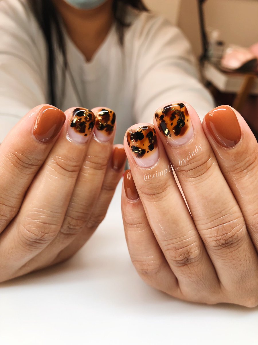Tortoise shell #nails #nailart #naildesign #nailtech #oc