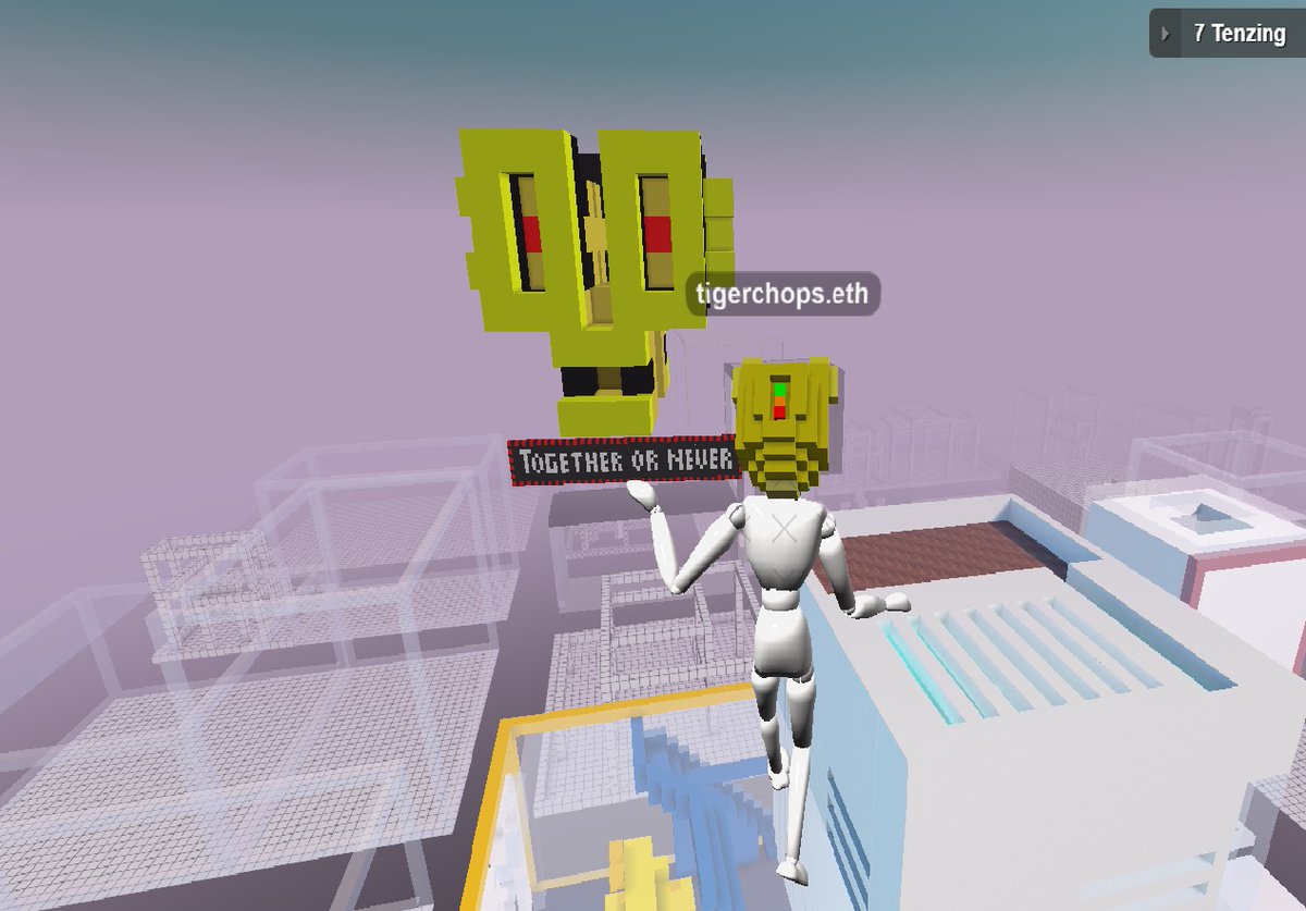 Just hanging out at RoxelDao HQ in <a href="/cryptovoxels/">Voxels</a> . Yes 
@Roxel_Alpha <a href="/TechnologyNf/">NFTech | Seb</a> is in this metaverse too! #Roxelmania