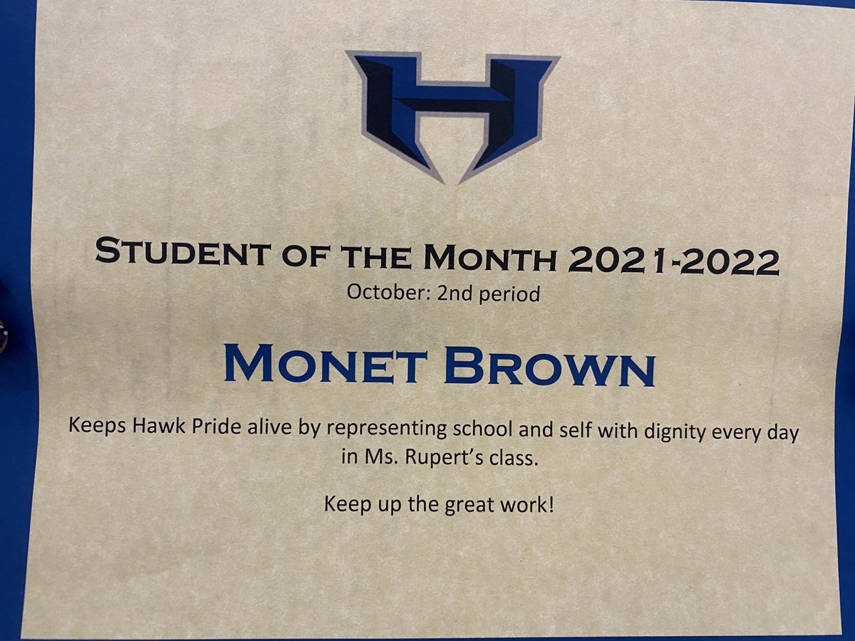 LadyHawksSquad's tweet photo. Congrats to Monet Brown! https://t.co/NvZu1p3zfM