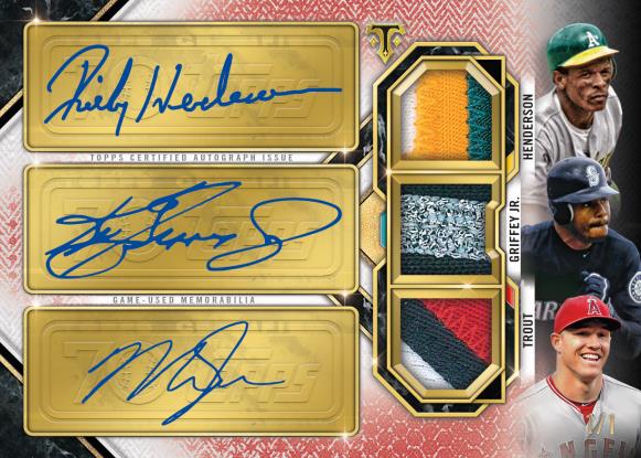 CedarHCards's tweet image. Helluva triple from 2021 @Topps Triple Threads. Always an enjoyable product (in small doses). Releasing in 2 days! #Topps #TripleThreads