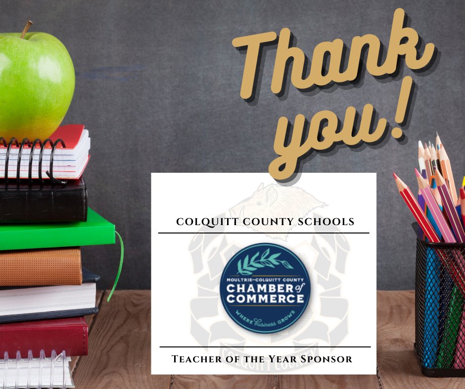 ColquittSchools's tweet photo. Our Teacher of the Year Program would not be possible without our amazing sponsors.

#PackerPointofPride
#wherelifegrows
#communitystrong https://t.co/nUCvN549OR