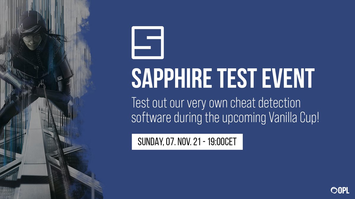 We started to develop Sapphire, a cheat detection tool to replace MOSS, a long time ago and are now ready for beta testing.

The more testing teams we have the more data we get the better we can optimize our software! 💻

Sign up as a beta tester:
▶️ opleague.eu/event/321-Vani…