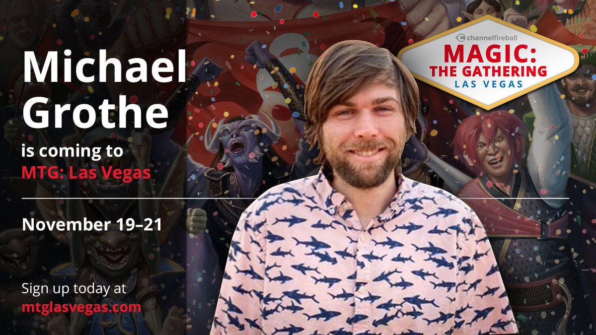 ChannelFireball's tweet image. There's so many special guests at #MTGLasVegas it's hard to get them all in! Don't miss @Dudardd there! Learn more at mtglasvegas.com!