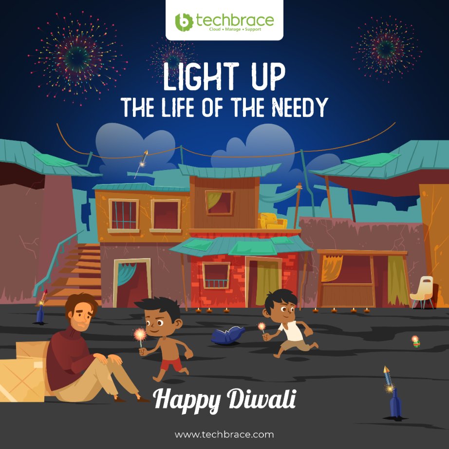 Tech_Brace's tweet image. On this Diwali, let&apos;s celebrate with them and make them realise they are one of our own. Happy Diwali!

#GandhiJayanti #HappyGandhiJayanti #ServerMonitoring #servermanagement #cloudmanagement #serversecurity #techbrace #calicut #kerala