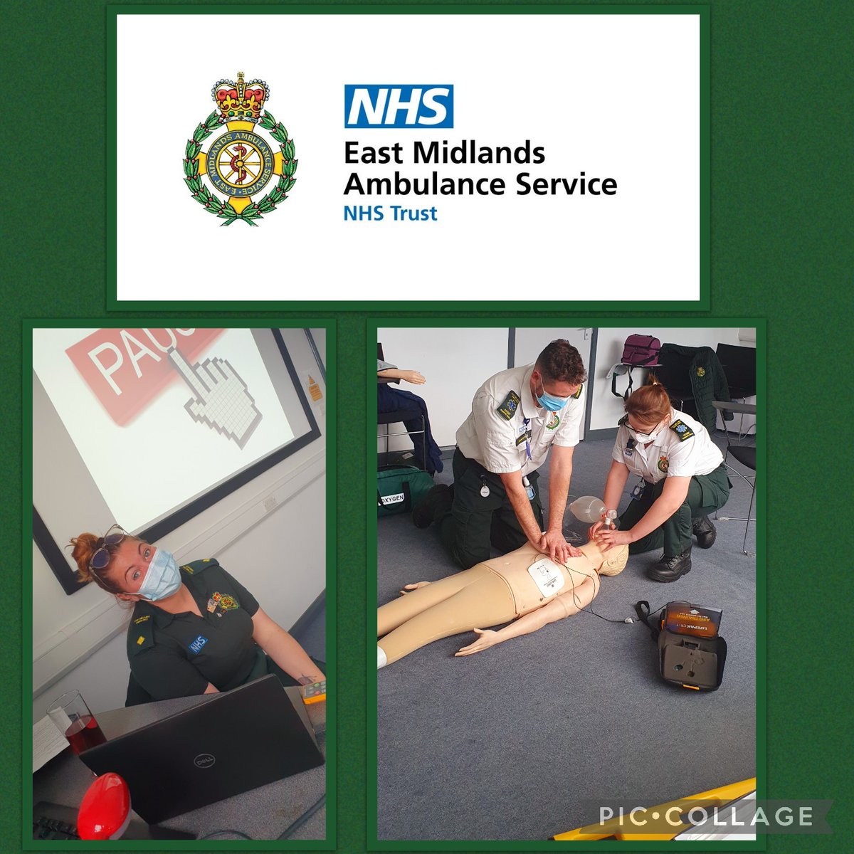 EMAS_MarkW's tweet photo. Today we was back to some kind of normality, thanks to Charlotte our Assistant Clinical Practice Tutor for putting us through our Statuary & Mandatory training. Been a great day and nice to be back in training. ๐ #TeamPTS #TeamHD #Training @EmasJoyw @EMASNHSTrust ๐ https://t.co/og26oWTtUA