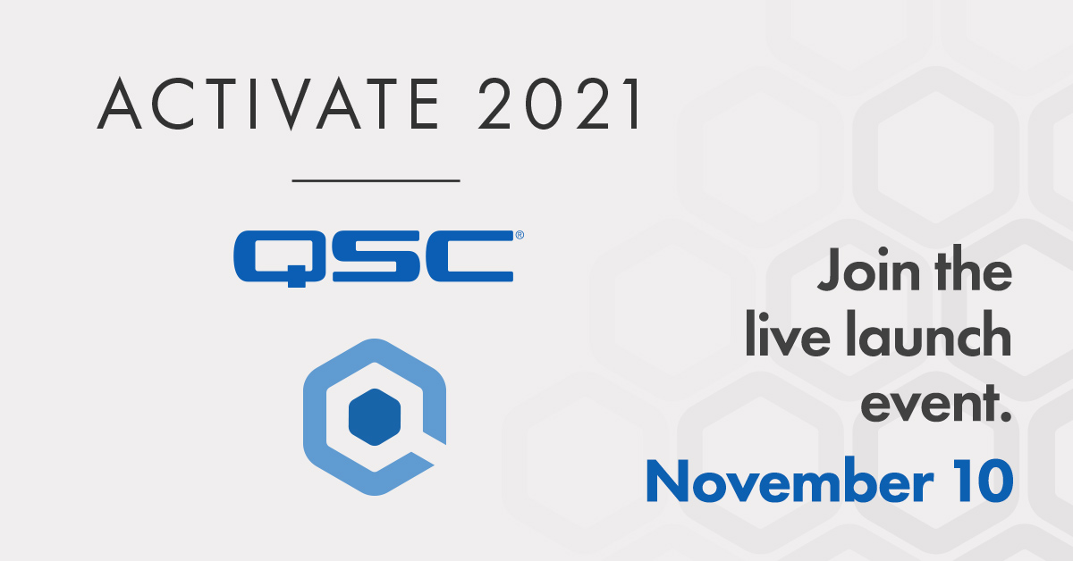 QSYS_AVC's tweet photo. One week left to register for our exciting launch event on November 10th! New products. New certification updates. New programs. You don't want to miss it! https://t.co/TD8XkVMPwM
#qsc #qsys #highvaluespaces #webinar #launchevent #avtweeps https://t.co/5gmzUyN6VM