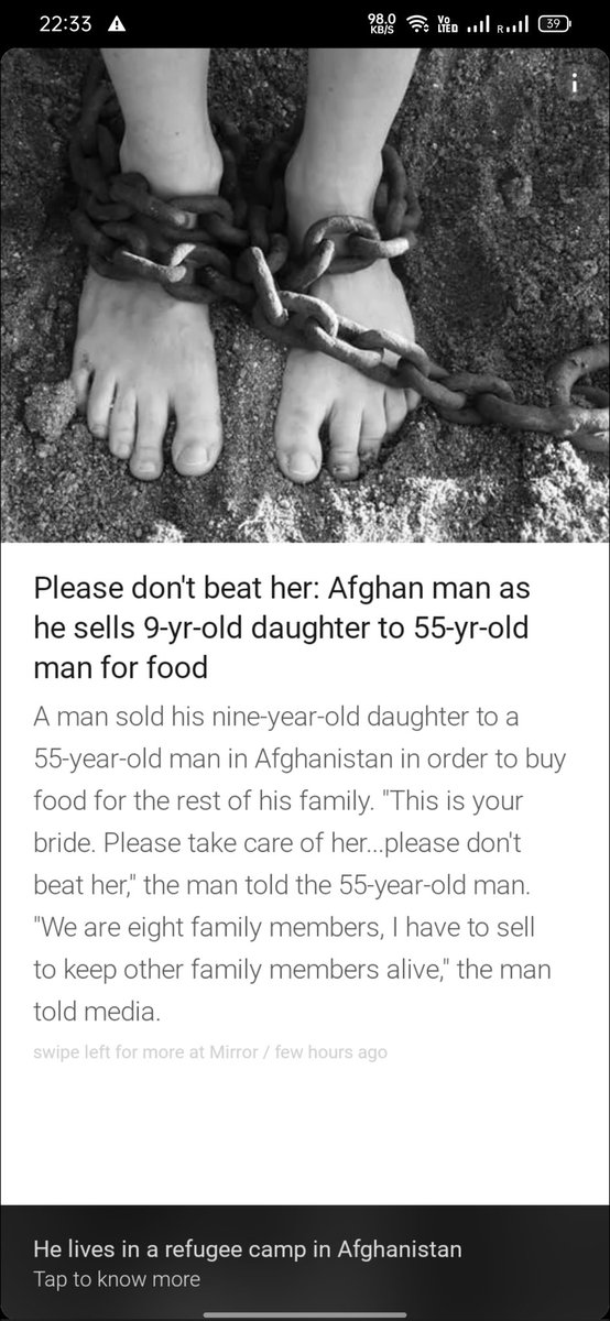 SubhamP69793255's tweet image. Is this the evolution we are expecting? Is this the world were our children will live? #behumanworld #helpyourneighbour
@PMOIndia @UNOCHA