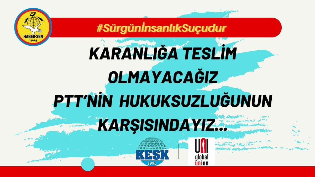 BTSGENELMERKEZ's tweet photo. Mücadele edenin kaderi sürgün olamaz.Bu karanlık günlerden dayanışma ile kurtulacağız.Karanlığa teslim olmayacağız #SürgünİnsalıkSuçudur https://t.co/0UaIKtejiu