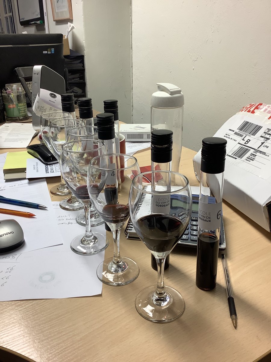 SimonPryce3's tweet photo. Ok so today’s professional development is done. Apparently I am much better at identifying white wine than red. Could it be something to do with the red coming after the white? https://t.co/ACyCe55UaA