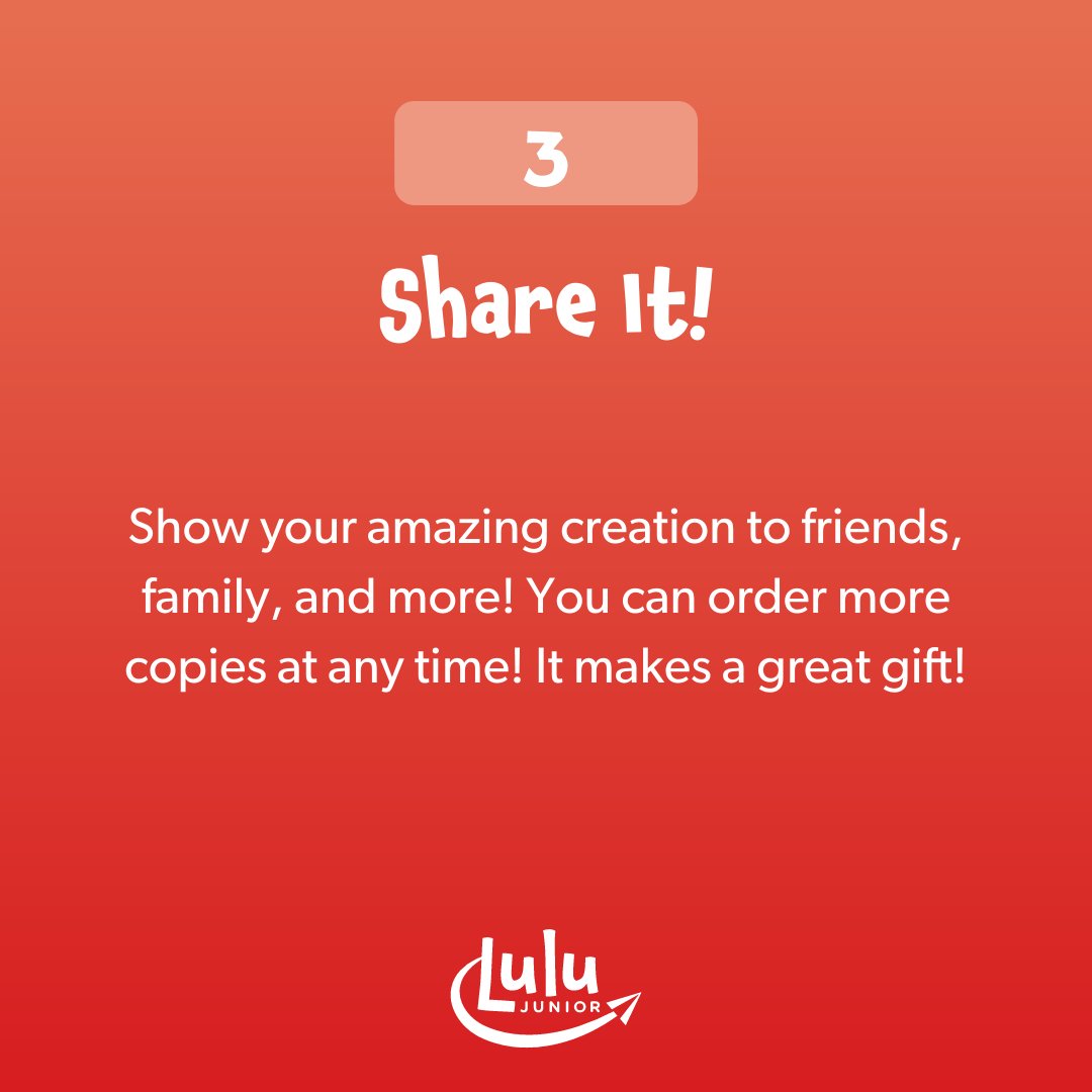 lulujrdotcom's tweet photo. 💥 Have your kids create their very own comic book! But, how do they work? 💥
Step 1️⃣: Make it!
Step 2️⃣: Mail it!
Step 3️⃣: Share it!
#makingbooks #futureauthor #lulujrauthor #instaauthor #bookwriter #kidscreativity #kidactivity #kidauthor #kidwriting #funactivitiesforkids https://t.co/xxPkAriH8Y