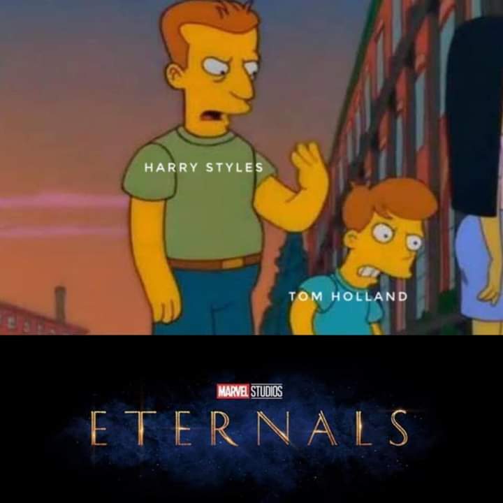 where_1d's tweet photo. Harry Styles se guardó por 2 AÑOS que aparecería en Eternals, no como OTROS que hacen spoilers JAJAJAJAJA https://t.co/0r1Aw1PysS