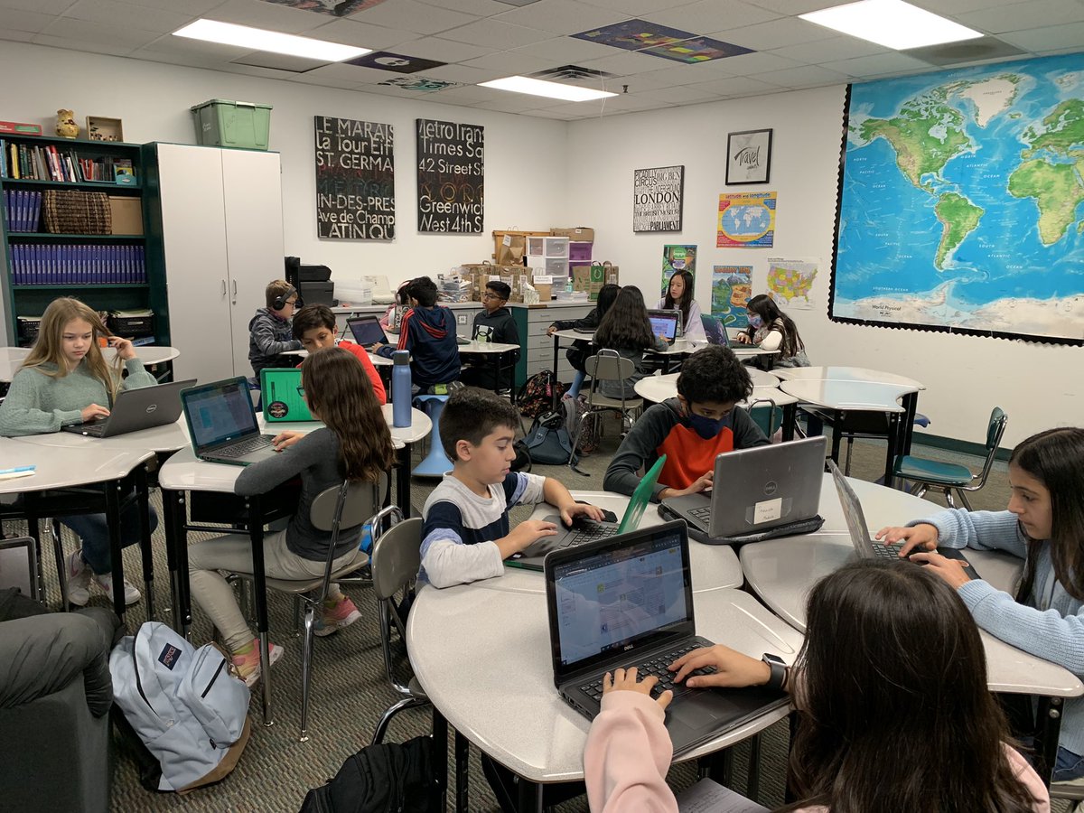 My GT Humanities classes are divided into groups with assigned roles and work. This helps keep structure and allows for one submission on Canvas. A critical piece of group work - everybody has this own job and separate part of the activity! @DonDurhamSLC <a href="/sagt_cisd/">Southlake GT</a>