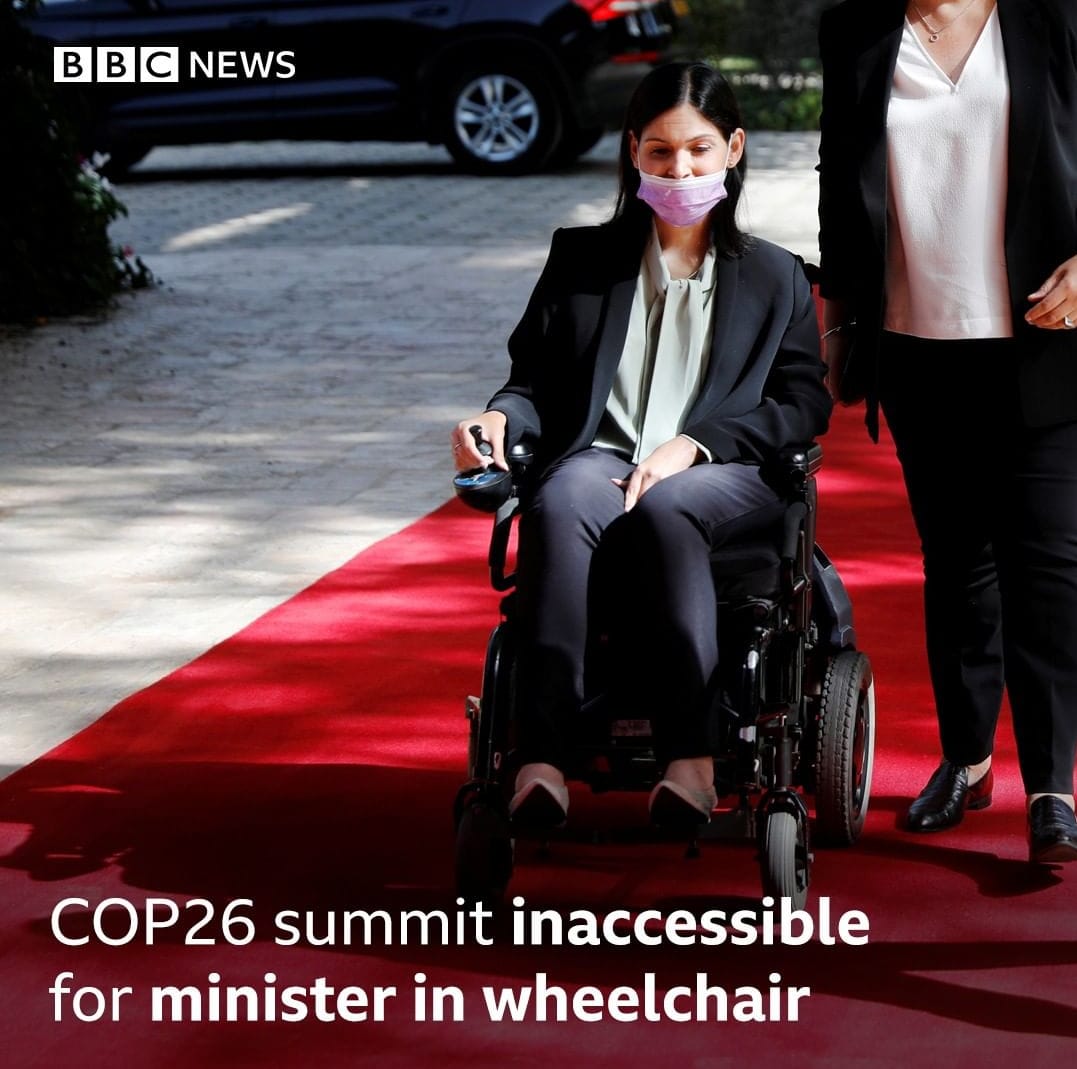 zyenika's tweet photo. @COP26 why?
People with #Disability
have higher #vulnerability to the #ClimateCrisis. 
#accessibility #Disability #inclusion https://t.co/mIpPqKe2Nz