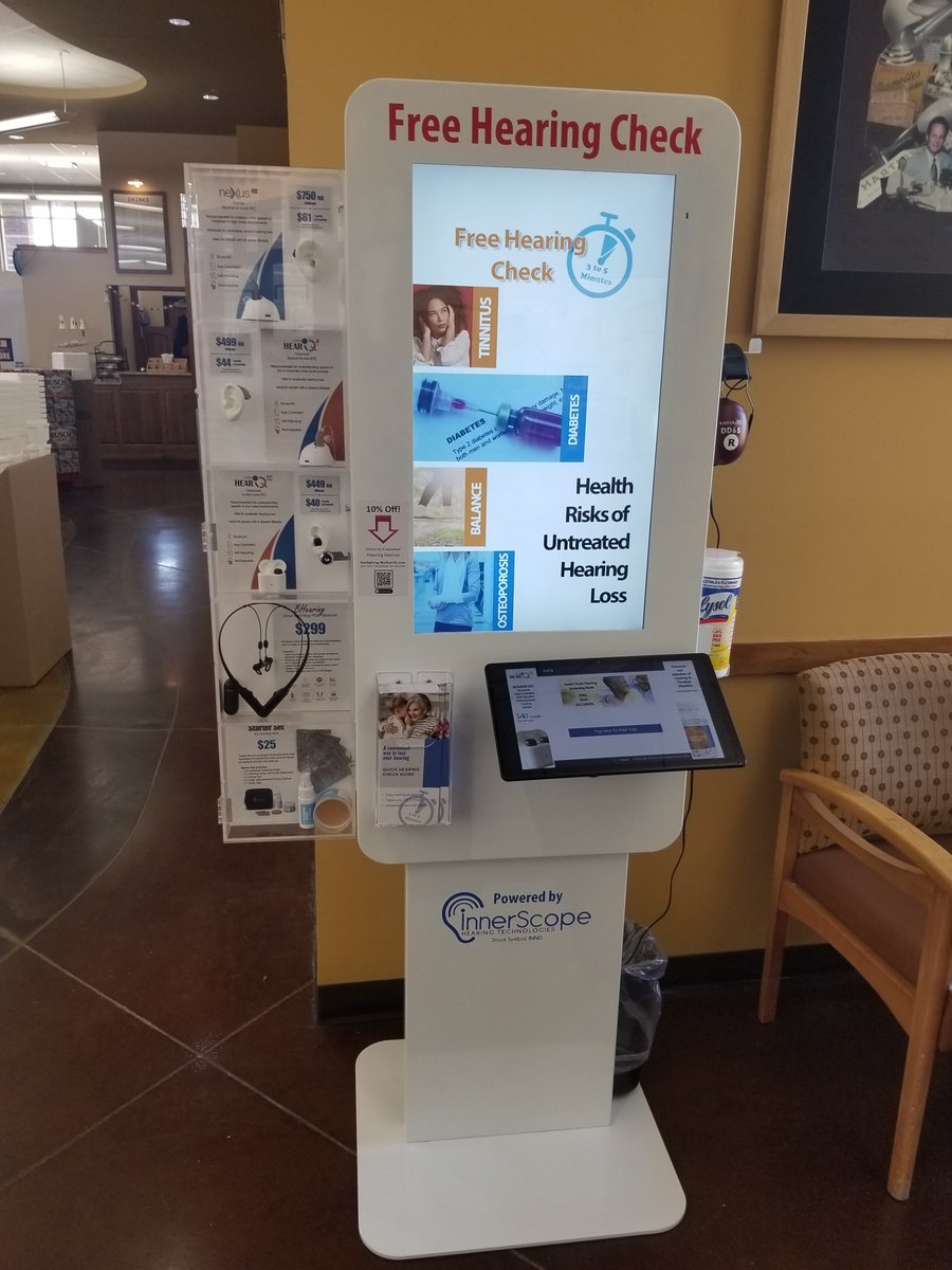 MyHearIQ's tweet photo. Hartig Drug Company Partners with InnerScope Hearing Technologies to offer Free Hearing Screenings with Automated Kiosks

https://t.co/Vc2mtpRT8Y https://t.co/vkuJays5Zz