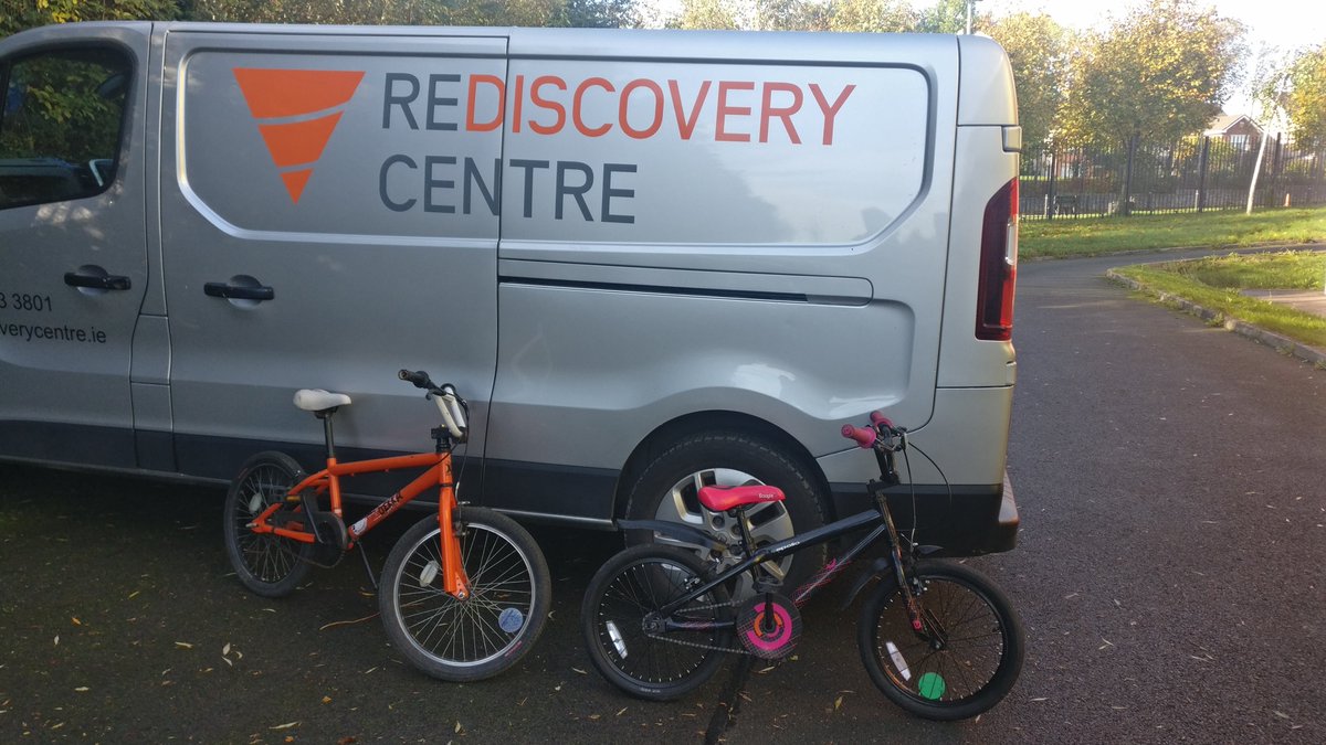 Fingalcoco's tweet photo. Repaired bicycles were delivered to a Fingal school to assist teachers for safe cycling lessons. This great project is in partnership with the Rediscovery Centre. If your school need bikes please contact us environment@fingal.ie Let's get cycling #Communities4Environment #Fingal https://t.co/FklYJPDlWZ