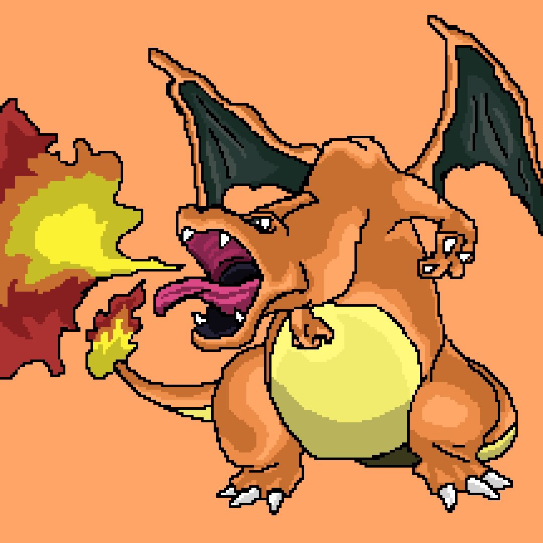pixeladdy's tweet photo. Original iconic artwork of Base Set Zard hand drawn by me!
#pixelart #pixelartday #pixelartist #pokemon #pokemonart #pokemonartist #pokemonpixelart #pokemomfanart #fanart #pixelmons #pixelmon #pokemonarttrainer #charizard #charizardart #charizardfans https://t.co/xAD0iqVBRd