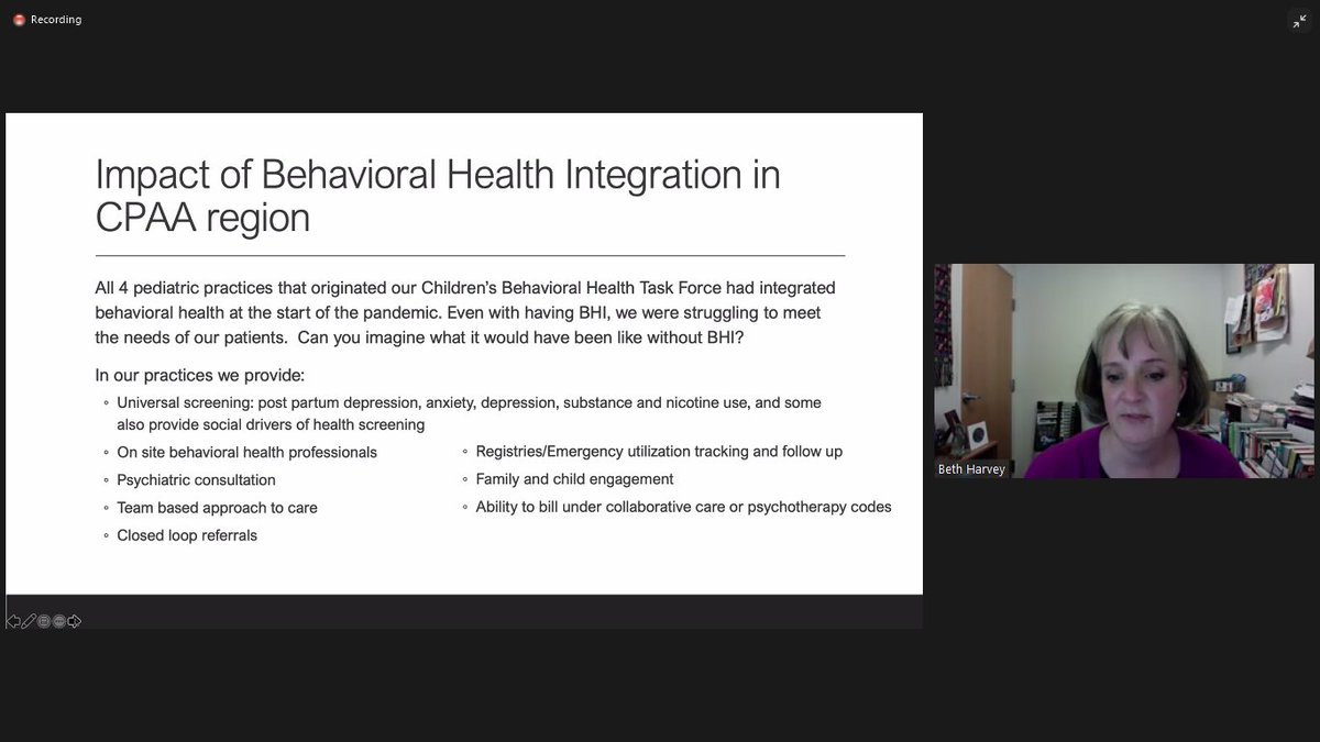 Washington_ACHs's tweet photo. Dr. Beth Harvey of Cascade Pacific Action Alliance (@cpaawa_org) on the impacts of using #technology to build #collaboration around equitable &amp; integrated, #wholepersoncare to address the youth behavioral heath crisis during the COVID-19 pandemic. https://t.co/Ur12hMWXXv