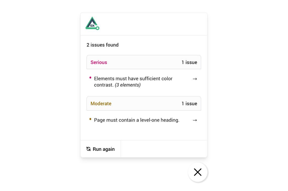 MadeWithVueJS's tweet image. Easily check the accessibility of Vue 3 apps with VueAxe by @vue_a11y! It runs an accessiblilty testing engine on the page you&apos;re viewing and displays the results ✅ - madewithvuejs.com/vueaxe
