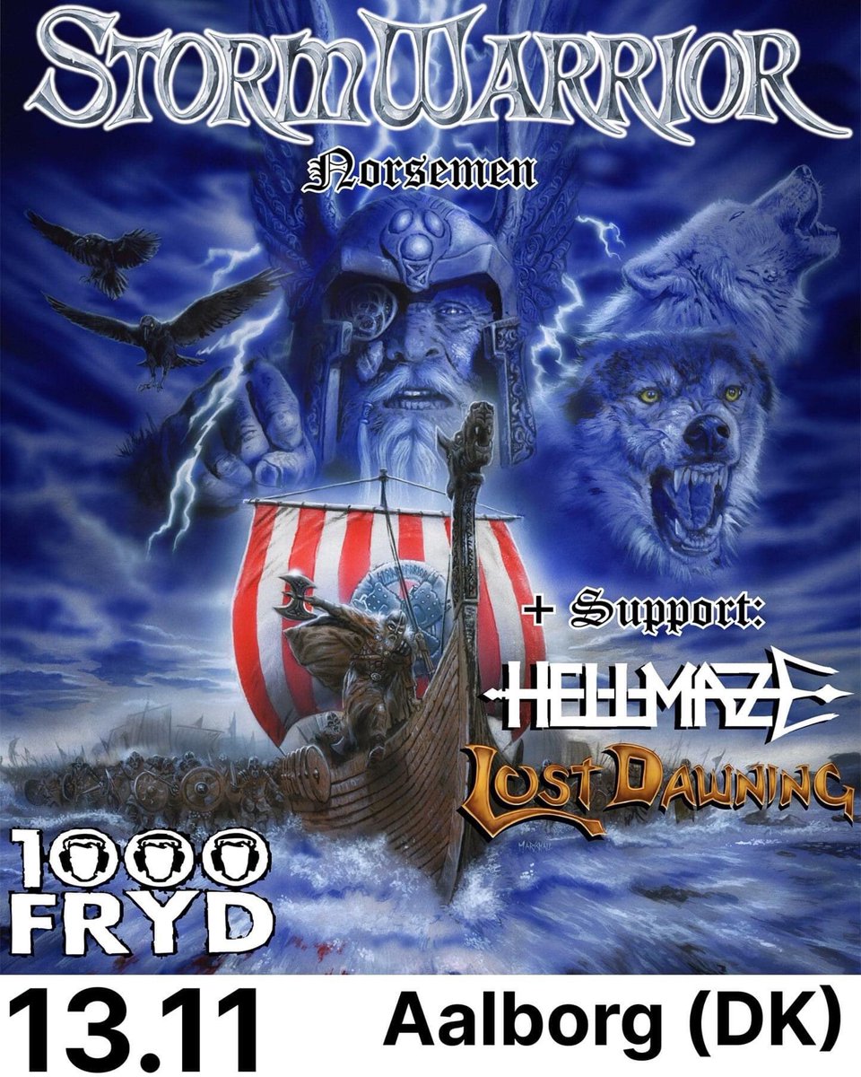 10 days left until our return to DANMARK \m/ #stormwarrior #norsemen #tour