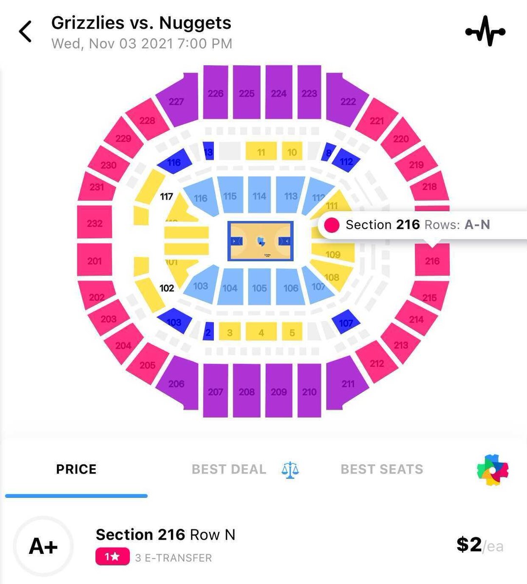 You can go to the Memphis Grizzlies game tonight for $2.