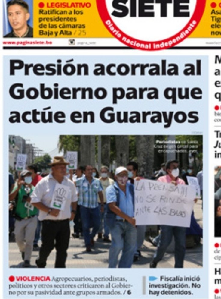 EgaliteBolivia's tweet photo. 🚨 #RECLAMAMOS a los corresponsales
@AFP
@AP
@ReutersUK
@Reuters
Por que NO REPORTAN de grupos armados narco milicias del MAS q
torturaron y secuestraron a periodistas durante 7 horas en la Chiquitania⁉️
Porque cubren a un #NarcoEstado ⁉️
.@MarioDB .@MaritoAbdo .@luisanayars https://t.co/3rPBHrsFhE