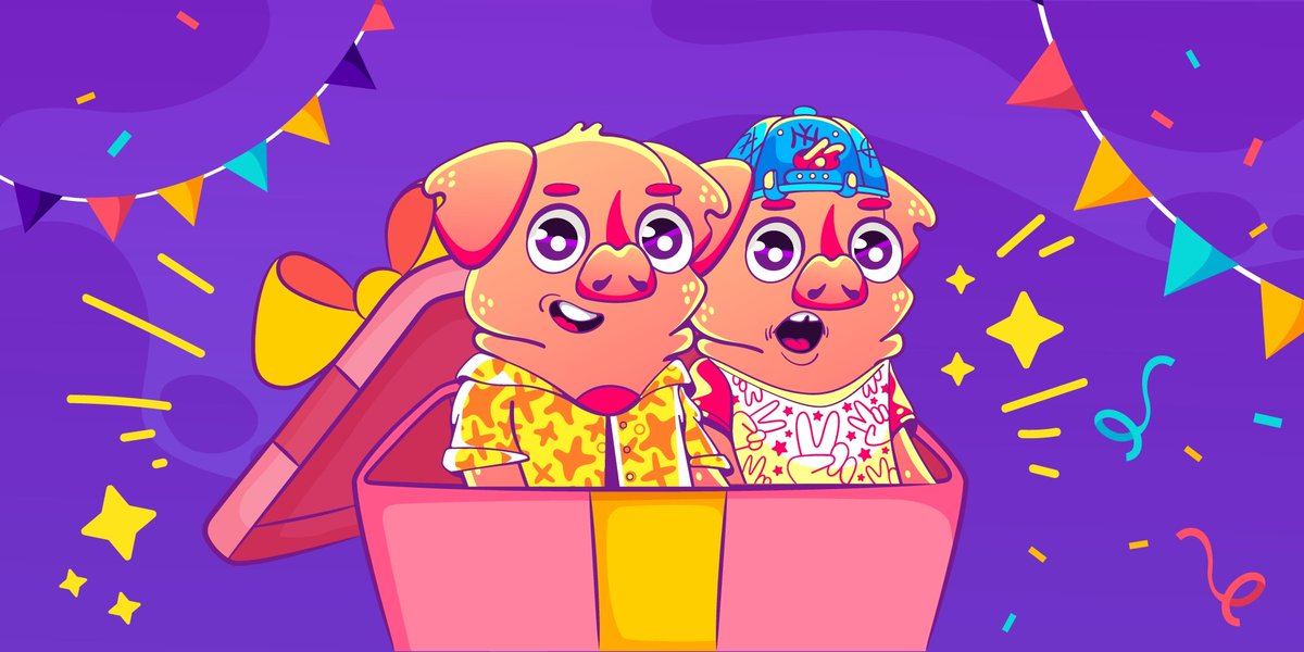 We are hosting another presale whitelist giveaway!

 All you need to do is to join our discord.gg/UyVwqf7xHK
go to #giveaways on the server
and participate!
LFG!🚀🚀🚀

#NFTCommmunity #PiggyCrewNFT #NFTGiveaways