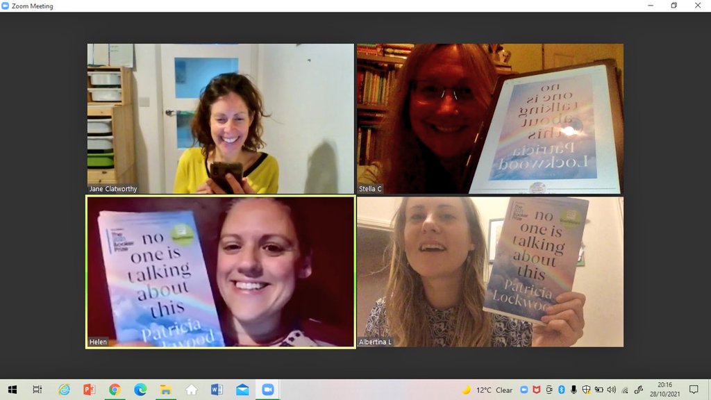MumMeBooks's tweet photo. Thanks @readingagency we've been #2021BookerPrize #shadowing  via various online apps &amp; in real time @SuttonLibraries discussing our #shortlisted  #pagescroller #NoOneIsTalkingAboutThis #modernlife
The #Winner is announced tonight @SamiraAhmedUK @BBCFrontRow @TheBookerPrizes https://t.co/DwnAVFYBwt
