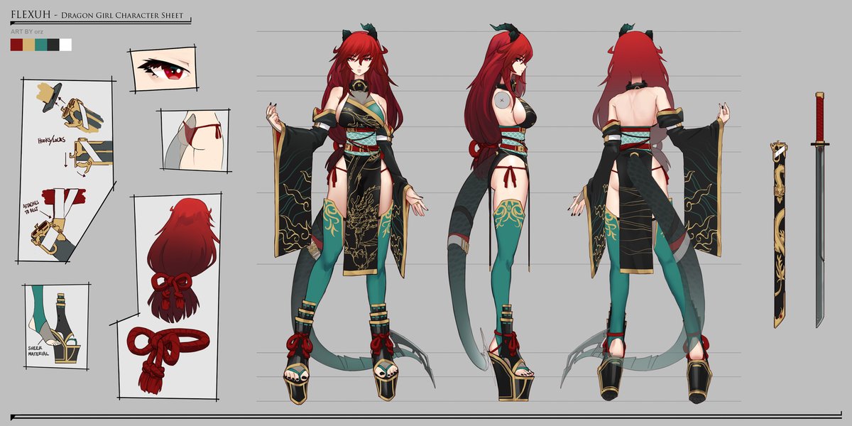 The heart of a chief and the soul of a dragon.

New OC &amp; reference by : <a href="/orz_art/">orz</a> 

Will be made into 3D personally by me as soon as my schedule permits.