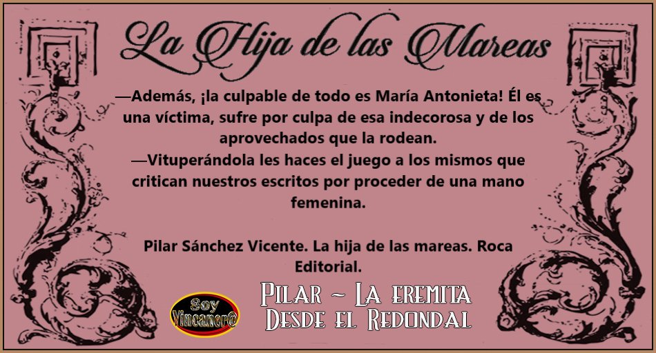 Por atolondrada pagó siglos de injusticia, pobre mujer. LS #SoyYincanera #LaHijaDeLasMareas, de 
@psanchezvicente con <a href="/RocaEditorial/">Roca Editorial</a> <a href="/Ana_Kayena/">Kayena</a>
<a href="/MartinGGema/">Gema Martin</a> <a href="/Lumarel1/">Elena</a> <a href="/misterioletras/">Loli</a> <a href="/garita73/">Margari</a>
<a href="/IslaMilPalabras/">LaIslaMilPalabras</a> <a href="/LeyendoEnK/">María Ligeia Amate La Klingonesa</a> <a href="/Librosxdoquier/">Librospordoquier</a>
<a href="/Angela_Andurina/">Ángela</a> <a href="/detintaenvena/">tintaenvena</a>